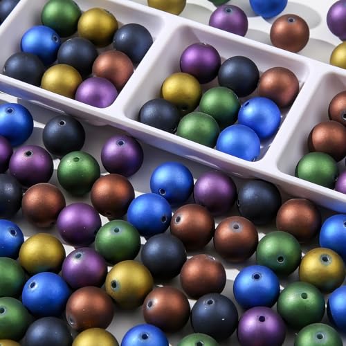 20mm Acrylic Beads 180pcs Dark Colors Round Bead Chunk Bubblegum Beads for Pen Bag Jewelry Making Necklace Bracelets(zgxp) - color: Navy&Tan