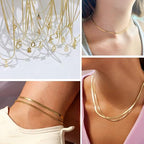 33 Feet Gold Snake Chains Roll, 2mm 18K Gold PVD Plated 304 Stainless Steel Flat Snake Chain Bulk Spool for Jewelry Making DIY Craft - color: 2.0mm Gold Flat Snake Chains