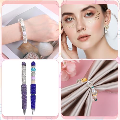 SULIKJHUI 150 Pcs Spacer Beads 12mm, Gold and Silver Spacer Beads for Bracelets, Jewelry Making, 2.5mm Hole & 3mm Height, Iron with Rhinestones (0.47 Inch Outer Diameter) - color: Gold + Silver