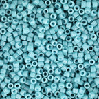 Miyuki Delica Seed Beads – Size 11/0 (1.6 mm), DB0798, Dyed Matte Opaque Capri, 7.2 g, Approx. 1440 Beads, Made in Japan - color: DB0798 - Dyed Matte Opaque Capri