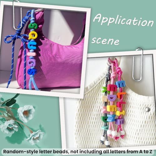 50Pcs Random Styles Letter Shaped Beads Alphabet Acrylic Beads Bulk Plastic Opaque Colorful Cartoon Letter Spacers for Jewelry Making Findings DIY Crafts Gifts Bracelet Earrings Adults - style: Style 6
