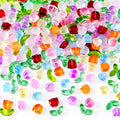 PAGOW 160PCS Tulip Flower Beads Glass Translucent Bracelet Beads Colorful Handcrafted Crystal Loose Glass Beads for Spring Summer Valentines Wedding DIY Jewelry Making Gifts - color: Tulip-160pcs Bright Colors