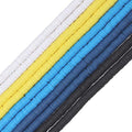 COIRIS 3400 Pcs Vinyl Heishi Beads Environmental Handmade Polymer Clay Spacer 6mm Disk Flat Beads for Surfer Chocker Necklace Bracelet Earrings Jewelry Making(RT-5 MIXC-6) - color: RT-5 MIXC-6