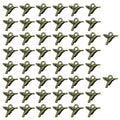 50PCS Small Hummingbird Charms Alloy Mini Hummingbird Charms 3D Animal Alloy Hummingbird Enamel Pendants for Earring Necklace Bracelet Keychain Jewelry Craft Making - color: Bronze