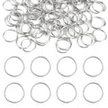 100 PCS Mini Open Jump Rings, Stainless Steel Open Jump Ring 10mm Thickness Round Connectors Small Key Rings O Ring Connectors for Jewelry for Jewelry Making Necklaces Bracelet Earring (Silver)