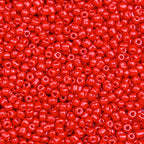 2000pcs Glass Seed Beads Bulk, 4mm 6/0 Mini Pony Spacer Small Individual Color Seed Beads for DIY Bracelet Necklaces Wrist Jewelry Making, Bright Red - color: Bright Red