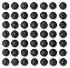 QINJIEJIE 100PCS Black Volcanic Lava Beads 8mm Natural Stone Beads Round Loose Gemstone Bead for Bracelet Beading Crystal Jewelry Making DIY Necklace Earrings 0.32" - color: Black volcanic Lava, size: 100PCS