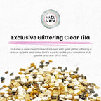 Mack and Rex Tila Bead Mixes (Gold Digger), and Quarter Tila – 24K Plated Tilas, Clear Tila with Glitter, Cream Metallic Brown Tila and Dark Brown - color: Gold Digger, size: 25 Gram Bag
