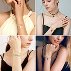 UPINS 60Pcs Gold Expandable Bangle Bracelets Adjustable Wire Blank Women Bracelets for DIY Jewelry Making - color: Gold