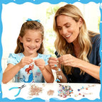 AUGSUN 189Pcs Ocean Themed Keychain Making Kit, Charm Jewelry Chain Making Crafts Including 60 Summer Beach Charms 12 Keychain Clips Hooks 15 Extender Chains 100 Jump Ring and Jewelry Plier - style: Ocean