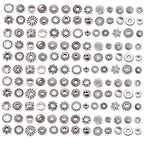 stino 270Pcs Silver Metal Spacer Beads for Jewelry Making, Bracelet Earrings Necklace Findings & Supplies 512 (Flat Disc (270PCs)) - color: Flat Disc (270PCs)