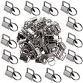 Qovydx 45Pcs 1 inch Black Key Fob Hardware Kits 1” Metal Gun-black Keyfobs Hardware Bulk for Keychains Fob Wristlet Hardware with Key Ring for Lanyard - color: Gun-black Key Fob Hardware
