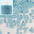 Bala&Fillic 12/0 Glass Seed Beads Clear Light Turquoise Blue Color Silver Lined Seed Beads About 10000pcs/110g in Box (Light Turquoise Blue) - color: Light Lake Blue, size: 2mm