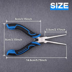 SPEEDWOX 6-Inch Mini Needle Nose Pliers for Jewelry Making Long Needle Nose Plier with Smooth Jaws Long Chain Nose Pliers Jewelry Plier for Jewelry Making, Bending Wire and Small Object Gripping - style: Needle Nose Pliers