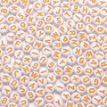 600pcs Acrylic Letter Beads Alphabet Letters Bead, for Friendship Bracelets and Gifts Souvenir Jewelry Making (Orange, 4×7mm(Round)) - color: Orange