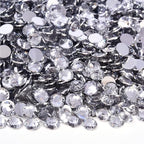 Blinginbox 50000pcs Flatback Rhinestones,Silver Backing Resin Non Hotfix Rhinestones Large Quantity Wholesale for Crafts Creative Design,Clothes,Makeup,Nail Art (2mm=0.08",Crystal - color: Clear, size: 2mm=0.08"