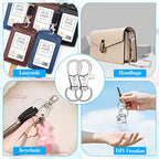Anezus 100Pcs Key Chain Clip Hooks Swivel Lanyard Snap Hook Keychain Hooks for Lanyard Key Rings Crafting
