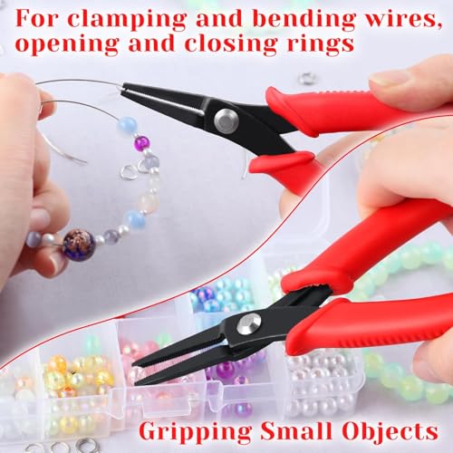5.5 Inches Long Needle-Nose Pliers Mini Needle Nose Pliers Long Nose Pliers Precision Pliers Mini Jewelry Pliers Jewelry Making Tools Craft Pliers for Jewelry Repair Wire Bending Gripping - style: Needle-Nose Pliers