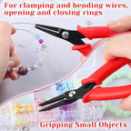 5.5 Inches Long Needle-Nose Pliers Mini Needle Nose Pliers Long Nose Pliers Precision Pliers Mini Jewelry Pliers Jewelry Making Tools Craft Pliers for Jewelry Repair Wire Bending Gripping - style: Needle-Nose Pliers