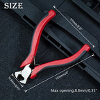 SPEEDWOX 4 Inch End Nippers - Mini End Cutting Pliers with Spring Pull Nails & Wire Cutting Function - Professional Jewelry Making & Shoe Repair Tool - style: End Nippers