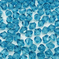 1000pcs 6mm Acrylic Bicone Beads Faceted Acrylic Crystal Spacer Beads for Bracelet Necklace Earring Keychain Jewelry Making Crafts(Lake Blue) - color: Lake Blue, size: 6mm