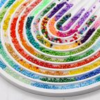 Glass Seed Beads Kit 3mm Small Waist Beads 8/0 with Elastic String Tweezers for Jewelry Necklace Bracelets Earring Making (144 Colors)