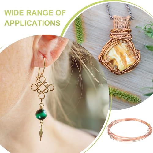 PATIKIL 99.9% Pure Copper Wire for Jewelry Making, 18 Gauge (1mm) Copper Craft Wire 9.8 Feet Beading Jewelry Making Supplies for Crafting Wreath Electroculture Gardening - size: 18 Gauge x 9.8 Feet