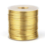 328 Feet Aluminum Craft Wire, 18 Gauge Light Gold Bendable Soft Metal Aluminum Wire Roll Bulk for DIY Crafts Sculpting Jewelry Making - color: Light Gold, size: 18 Gauge