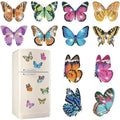 Vcekract 12 Pcs Diamond Painting Kits, Butterfly Diamond Art Refrigerator Magnets, Diamond Art Kits for Adults, Fridge Magnet Diamond Art Kits, DIY Crafts Kits for Adults - color: Butterfly