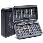 Ratcheting Screwdriver Set, 42PCS Magnetic Multi-Bit Driver with 6.2° Ratcheting Gear, T-Handle & Magnetic Booster, Extended Lever Handle, 40 S2 Steel Bits with Portable Case for Home Repair & DIY - size: 42 PCS