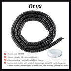 Natural Black Obsidian Heishi Spacer Beads Loose Semi Precious Flat Round Gemstone Disc Shape Stone for Beading Jewelry Making 4x2mm 15.5" - color: Black Obsidian