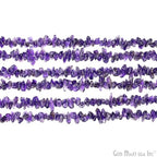 GM GemMartUSA Amethyst Natural Raw Chip Beads Strands | Semi-Precious | AAA+ Quality 1 Strand 34” | DIY Bracelet Jewelry Making, Healing Crystal Craft| 4-6mm - Purple Color Gemstones (CHAA-70001) - color: Amethyst (CHAA-70001)