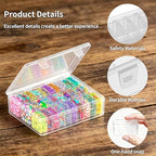 Bead Organizer Box, 31 Pcs Clear Plastic Storage Containers with Hinged Lids Mini Boxes for Jewelry Making, Crafts, DIY, Seed, Small Parts - size: 31 Compartments