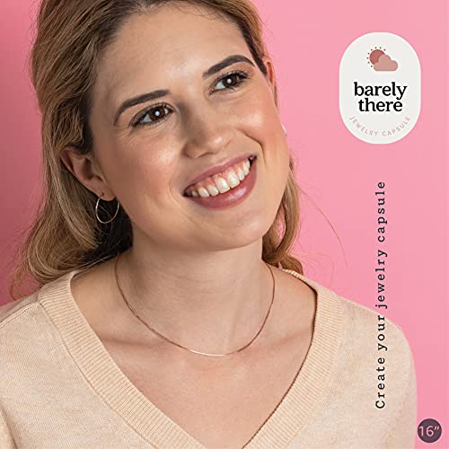 KEZEF 925 Sterling Silver Box Chain Necklace for Women & Men, 0.7mm Thin Chain Necklace, Available in Sterling Silver, Gold Plated & Rose Gold Plated Finishes, Made in Italy - color: Sterling Silver, size: 16 Inch