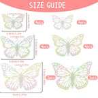 Dazzling Colorful Filigree Charms Hollow Out Multicolor Geometric Filigree Pendants for DIY Jewelry Making Earrings Necklaces Components - color: Butterfly