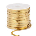 33 Feet Gold Snake Chains Roll, 4mm 18K Gold PVD Plated 304 Stainless Steel Flat Snake Chain Bulk Spool for Jewelry Making DIY Craft - color: 4.0mm Gold Flat Snake Chains