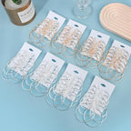 96PCS Hoop Earrings Finding, Round Hypoallergenic Earring Hoops, Stainless Steel Open Beading Hoop, for Women's Jewelry Making, DIY Earrings Crafts, 6 Sizes