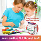 Paracord Bracelet Making Kit with Charms - Art & Craft Gift for Girls Age 8 9 10 11 12 & Teens 13 14 year old. Make Your Own Friendship & Fashion Jewelry for Birthday, Camp & Project Activity - style: Bracelet Making Kit