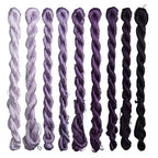 Natural 100% Silk Thread, Handmade Embroidery Thread Silk Floss 9 Colors 110m Each (74) - color: 74