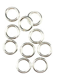 10pcs 925 Sterling Silver Open Jump Rings, 16 Gauge 8.0mm OD/5.5mm ID Made in USA by CRAFT WIRE - size: 8.0mm OD/5.5mm ID