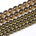 45PCS 8mm Smoky Crystal Quartz Glass Beads Natural Stone Round Loose Beads for Jewelry Making DIY Bracelet Necklace 15 Inch,Energy Stone Healing Power (8mm, Smoky Quartz Glass) - color: Smoky Quartz Glass, size: 8mm