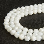 45pcs 8mm Moonstone Beads Natural Gemstone Beads Round Loose Beads for Jewelry Making - color: Moonstone, size: 8mm