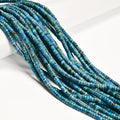 195 Pcs 2x4mm Turquoise Blue Sea Sediment Imperial Jasper Stone Bead Heishi Disc Beads for Bracelets Jewelry Making Crafts - color: Turquoise Blue Imperial Jasper, size: 2x4mm