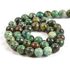 60pcs 6mm Natural African Turquoise Gemstone Round Spacer Loose Stone Beads for Jewelry Making 15.5" 1 Strand (African Turquoise, 6mm 60Beads) - color: African Turquoise, size: 6mm 60Beads