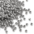 304 Stainless Steel Round Beads 2.5mm 400pcs Spacer Beads for Jewelry DIY Making and Repairing - size: 2.5mm