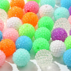 20mm Rhinestone Beads Shine Disco Ball Beads Easter Chunky Bubblegum Beads Crystal Round Beads for Pen Bag Chain Jewelry Making(Style-4) - color: style-4