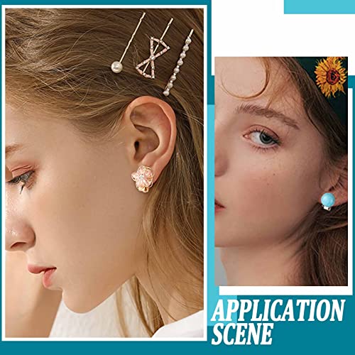 SUNNYCLUE 1 Box 20Pcs 2 Colors Clip on Earrings Findings Round Flat Back Earring Clips Stainless Steel Earring Converters Non-Pierced Earring Settings for Women Adults Jewelry Making DIY Crafts - color: 20pcs 2 Colors Stainless Steel Earring Clips