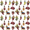 Sailanzi 20pcs Alloy enamel Mexican style chili cactus Jewelry Making DIY Keychain Earrings Pendant Various Design Charms for Jewelry Making Bracelets Necklace(SN1097) - color: SN1097
