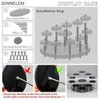 Round Jewelry Stand Acrylic Display Riser Stands Dessert Tower Display Tower for Watch,Jewelry,Rings,Earrings,Mini Figurines,Cupcakes(Black,11Tier) - size: Black-11 Tier