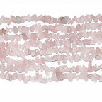 7-8mm Natural Rose Quartz Gemstone Chips Loose Beads Semi Precious for Jewelry Making DIY Handmade Craft Supplies 1 Strand per Bag Approxi 34" - color: Rose Quartz Chips